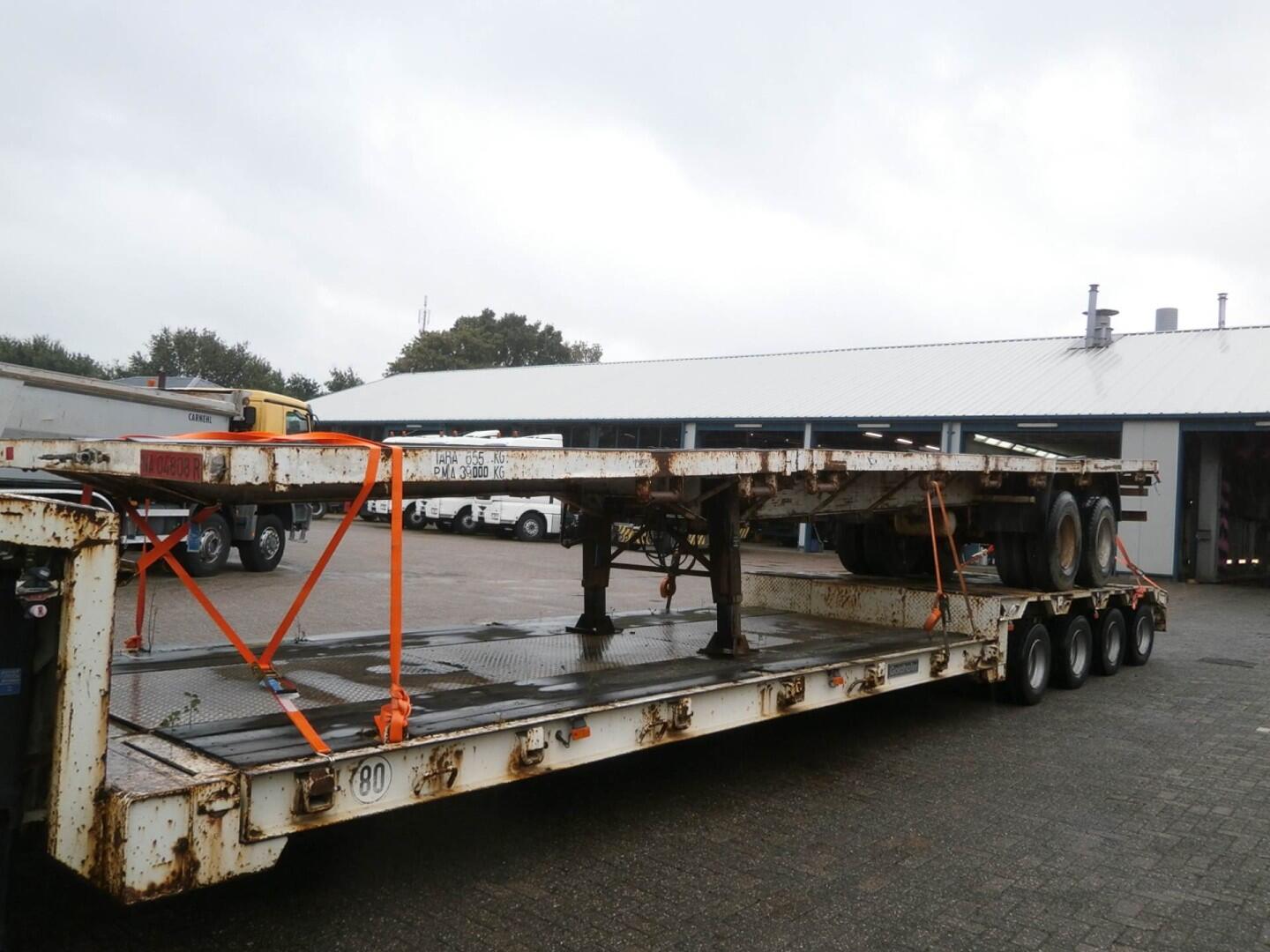 Traylona 2-axle platform trailer 39000KG / Extendable 19M | Oplegger | Dieplader