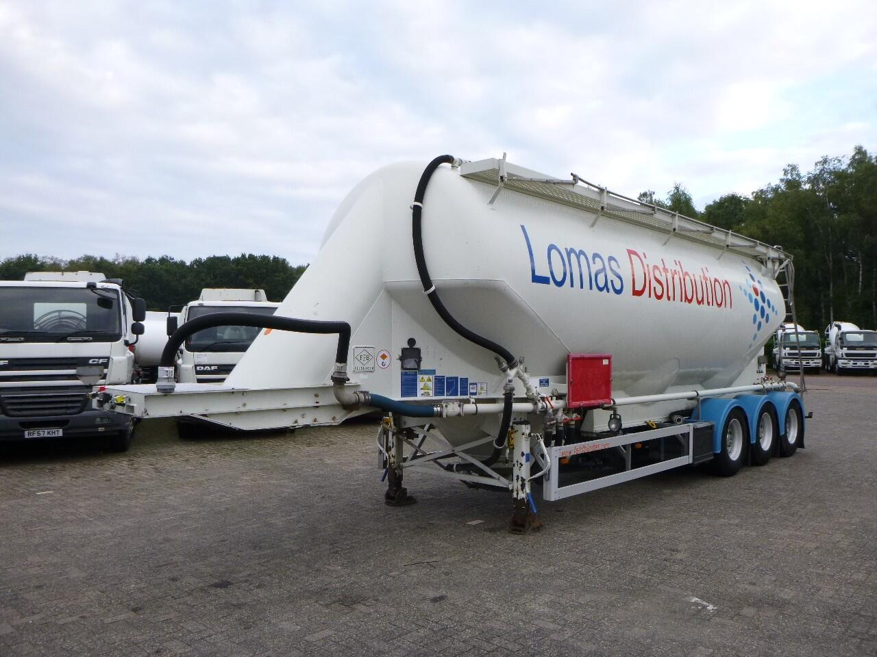 Feldbinder Powder tank alu 43 m3 / 1 comp | Tankoplegger | Tankoplegger Poeder / bulk