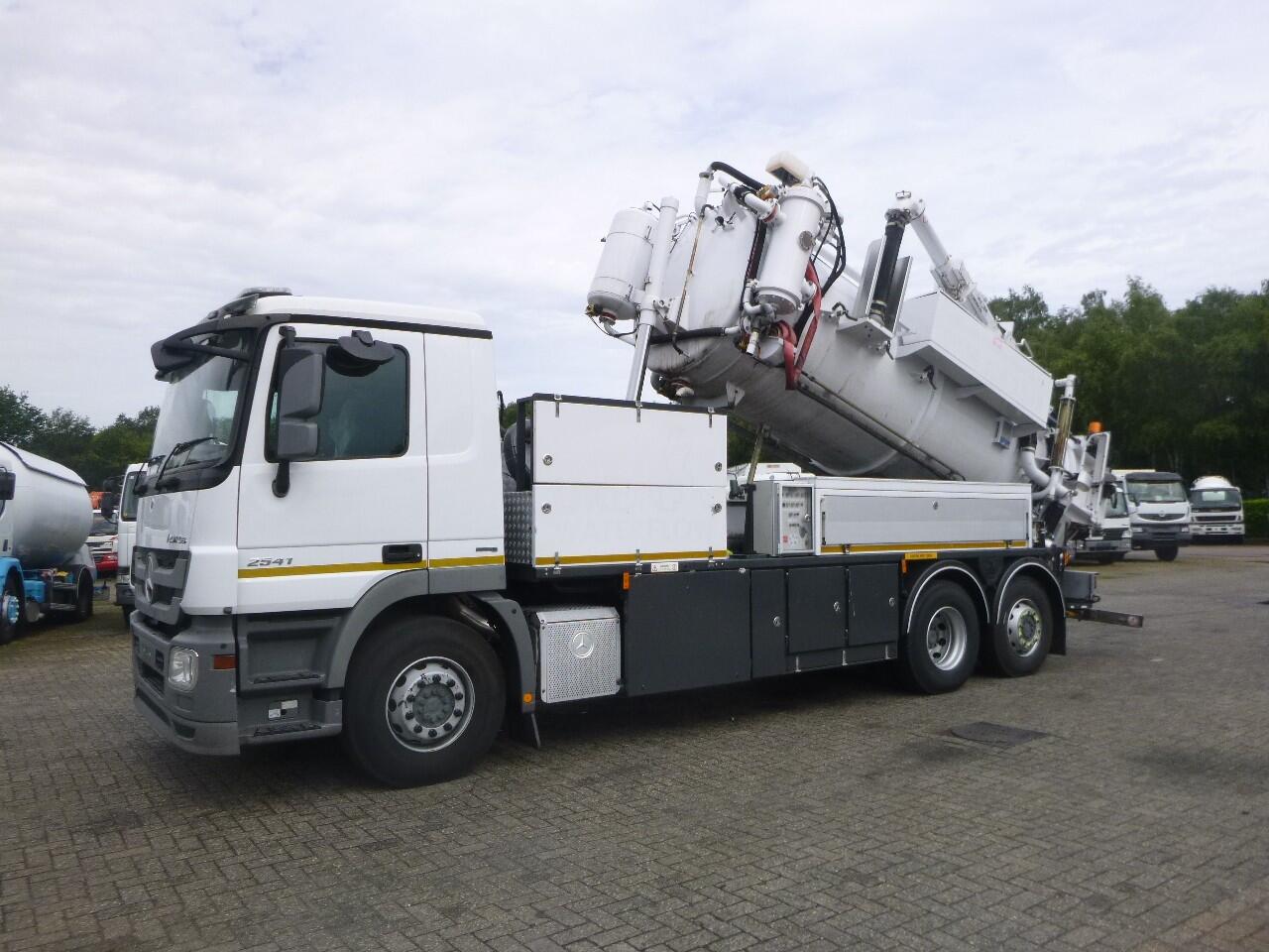 Mercedes Actros 2541 6x2 RHD E5 Huwer vacuum tank / hydrocureur 12 m3 | Vrachtwagen | Kolkenzuiger