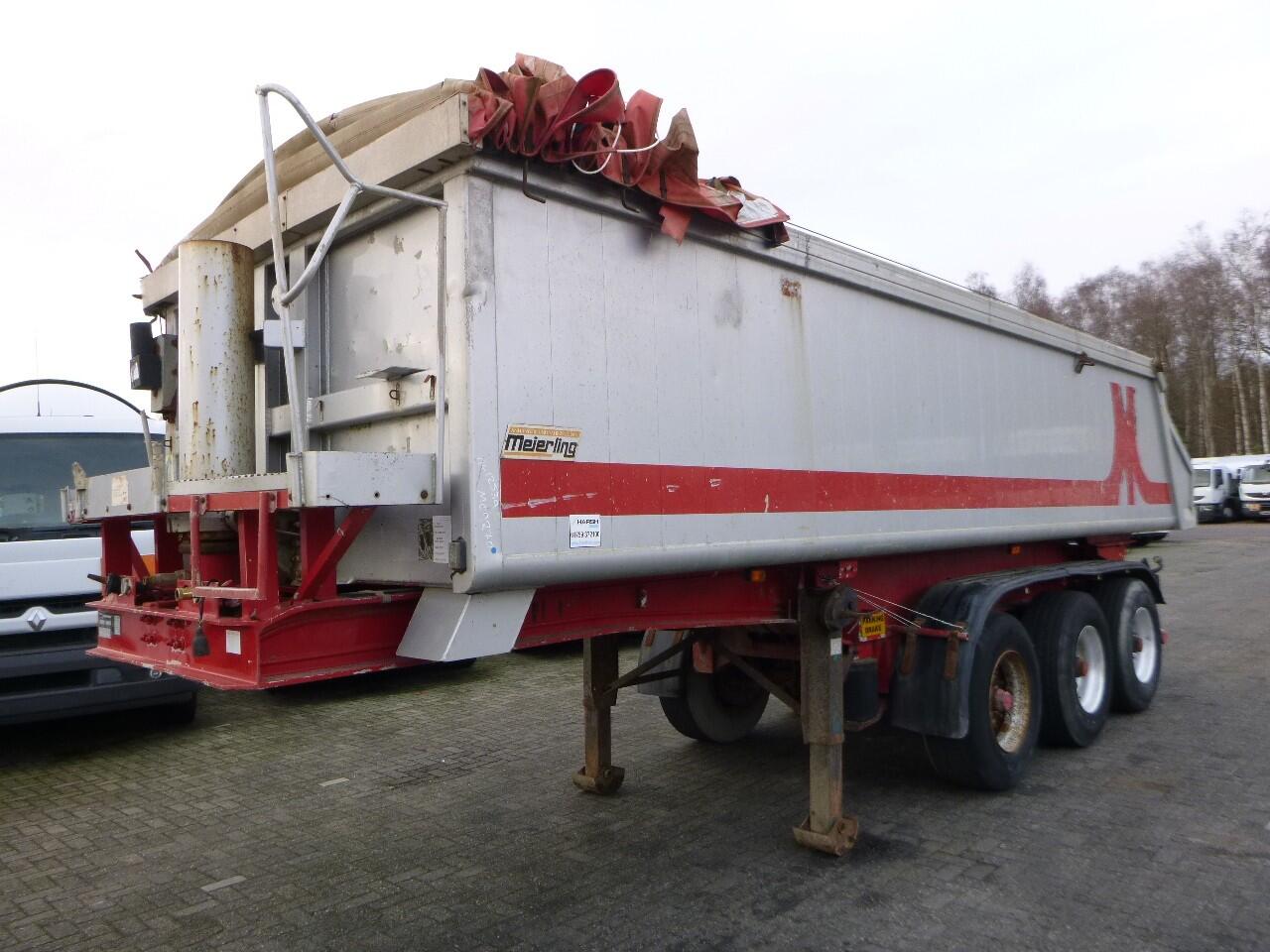 Meierling Tipper trailer alu 21 m3 + tarpaulin | Oplegger | Kipper