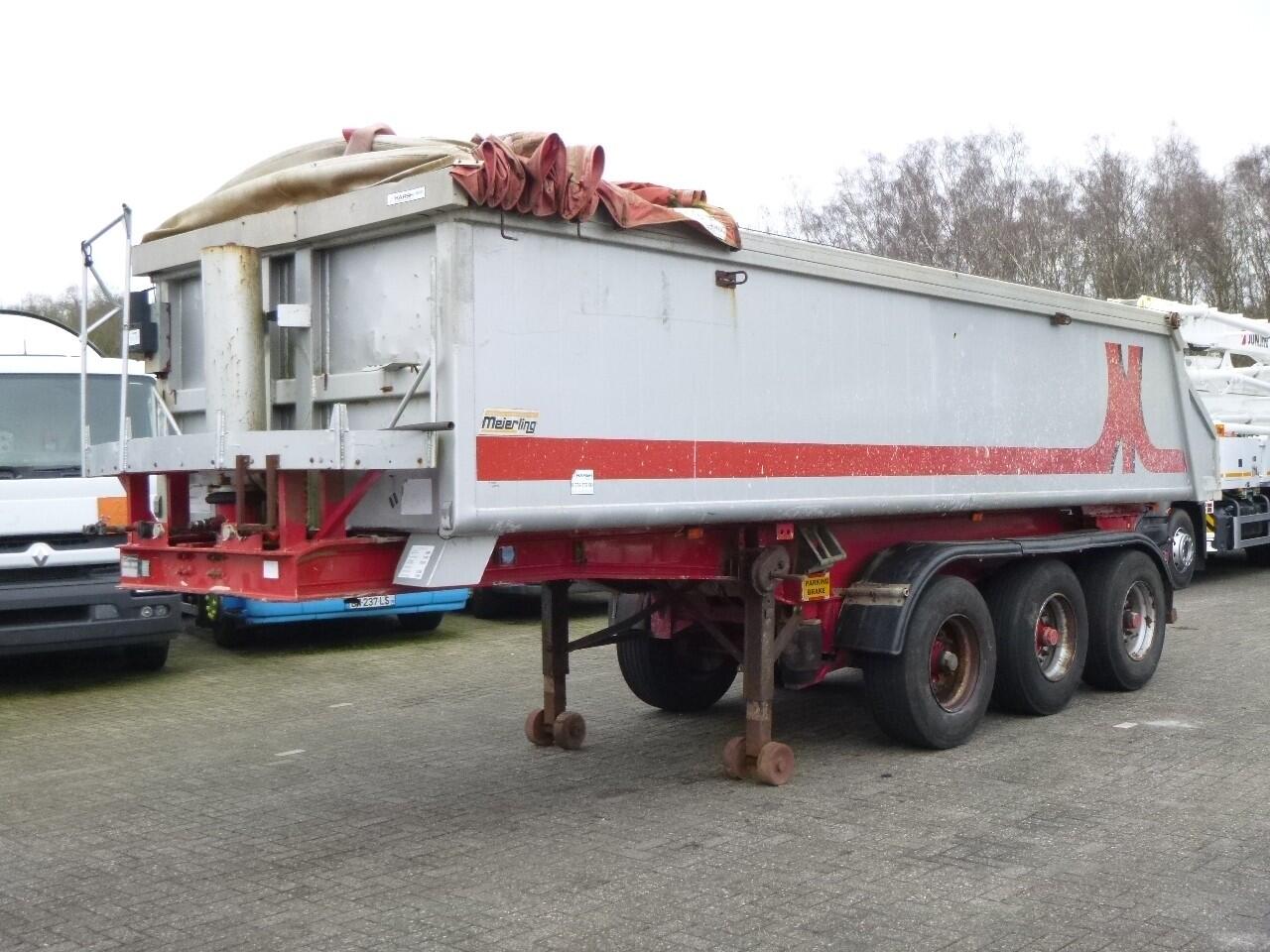 Meierling Tipper trailer alu 21 m3 + tarpaulin | Oplegger | Kipper