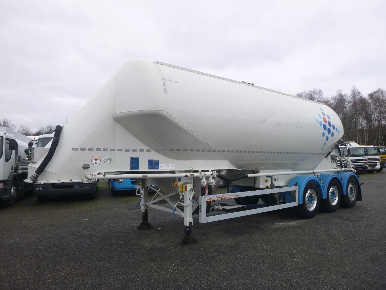 Feldbinder Powder tank alu 36 m3 / 1 comp | Tankoplegger | Tankoplegger Poeder / bulk
