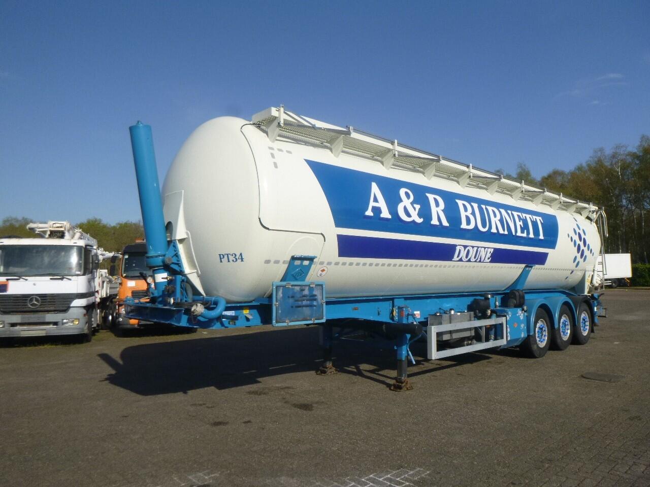 Feldbinder Powder tank alu 60 m3 / Compressor diesel engine. | Tankoplegger | Tankoplegger Poeder / bulk