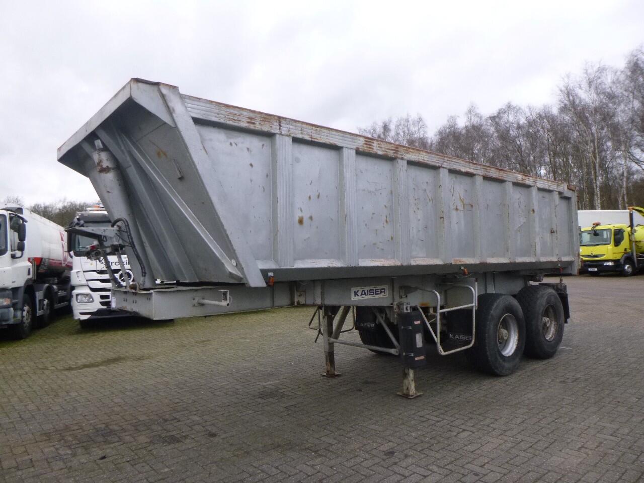 Robuste Kaiser Tipper trailer steel 24 m3 + tarpaulin | Oplegger | Kipper