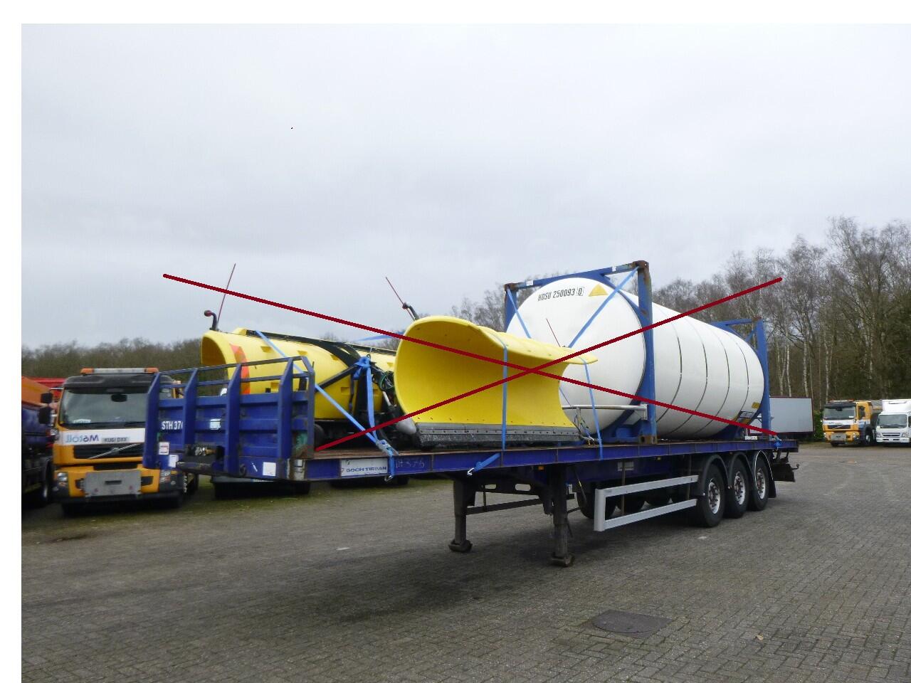 Tirsan 3 axle Platform trailer | Oplegger | Platte bak
