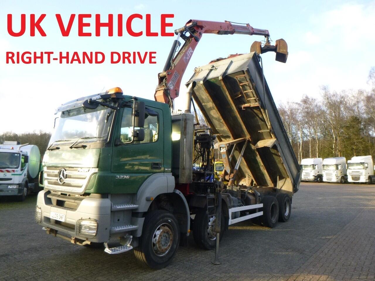Mercedes Axor 3236 8x4 RHD tipper + Hiab 1283 DK-2 Duo | Vrachtwagen | Kraanwagen