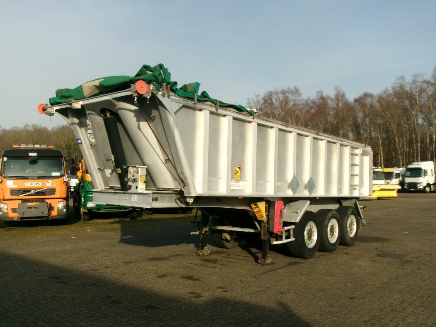 Benalu Tipper trailer alu 22 m3 + tarpaulin | Oplegger | Kipper