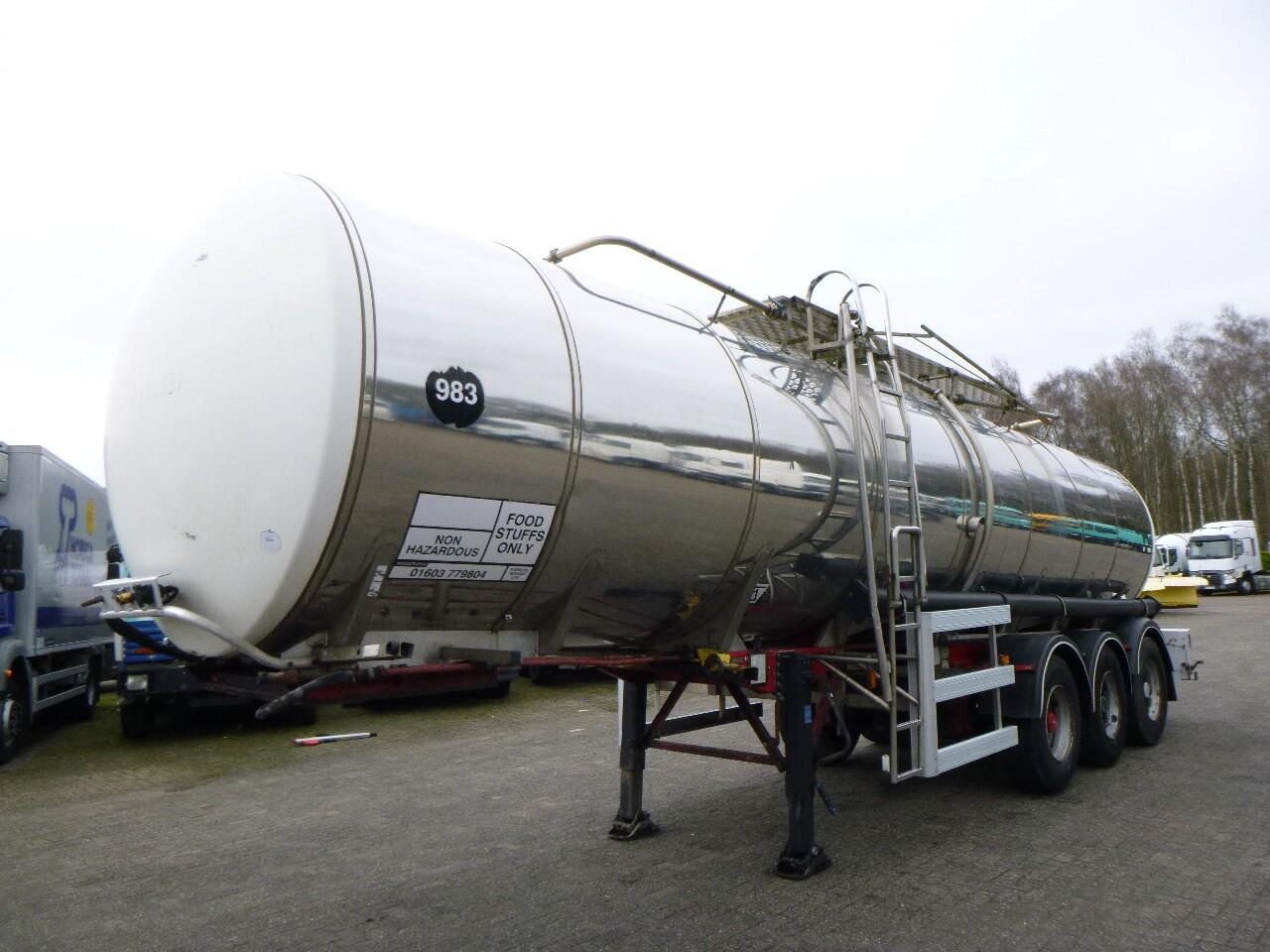 Crane Fruehauf Food tank inox 30 m3 / 1 comp | Tankoplegger | Tankoplegger Levensmiddelen