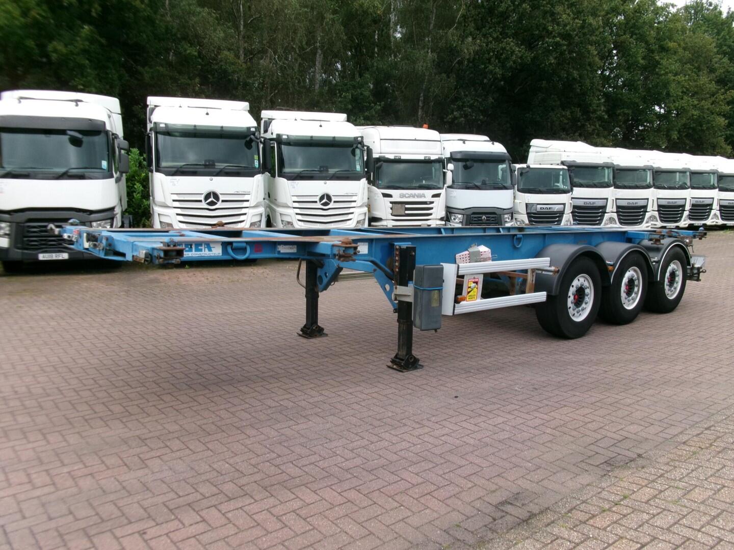 Asca 3-axle container trailer 20-30 ft + ADR | Oplegger | Containertransport