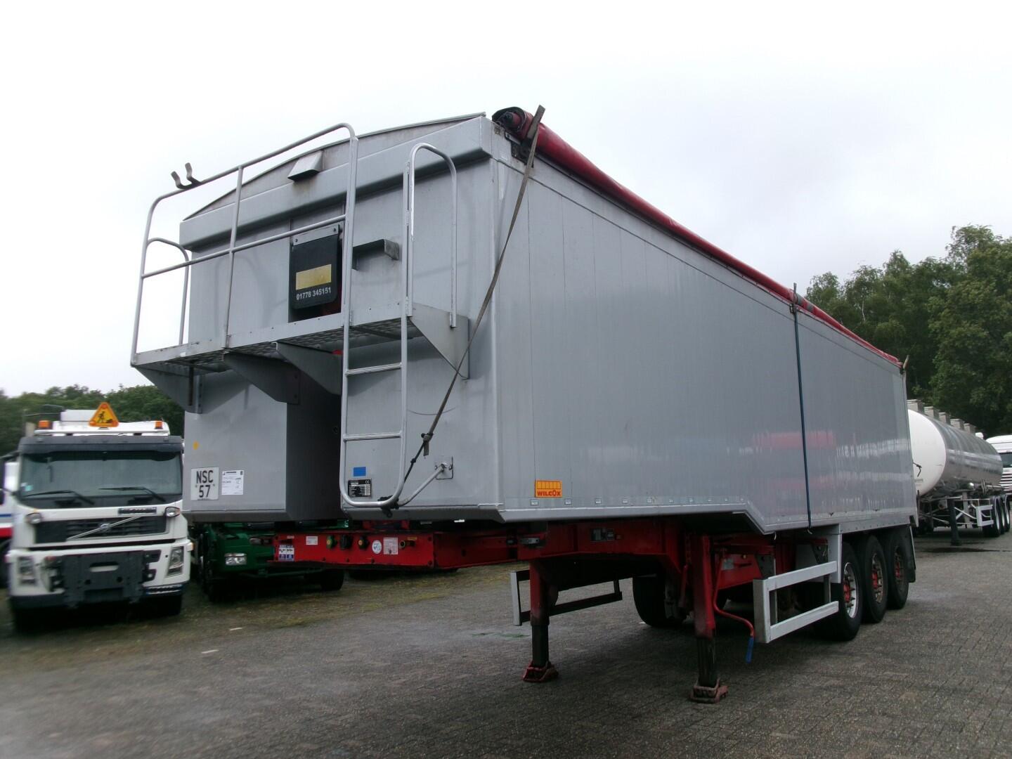 Wilcox Tipper trailer alu 55 m3 + tarpaulin | Oplegger | Kipper