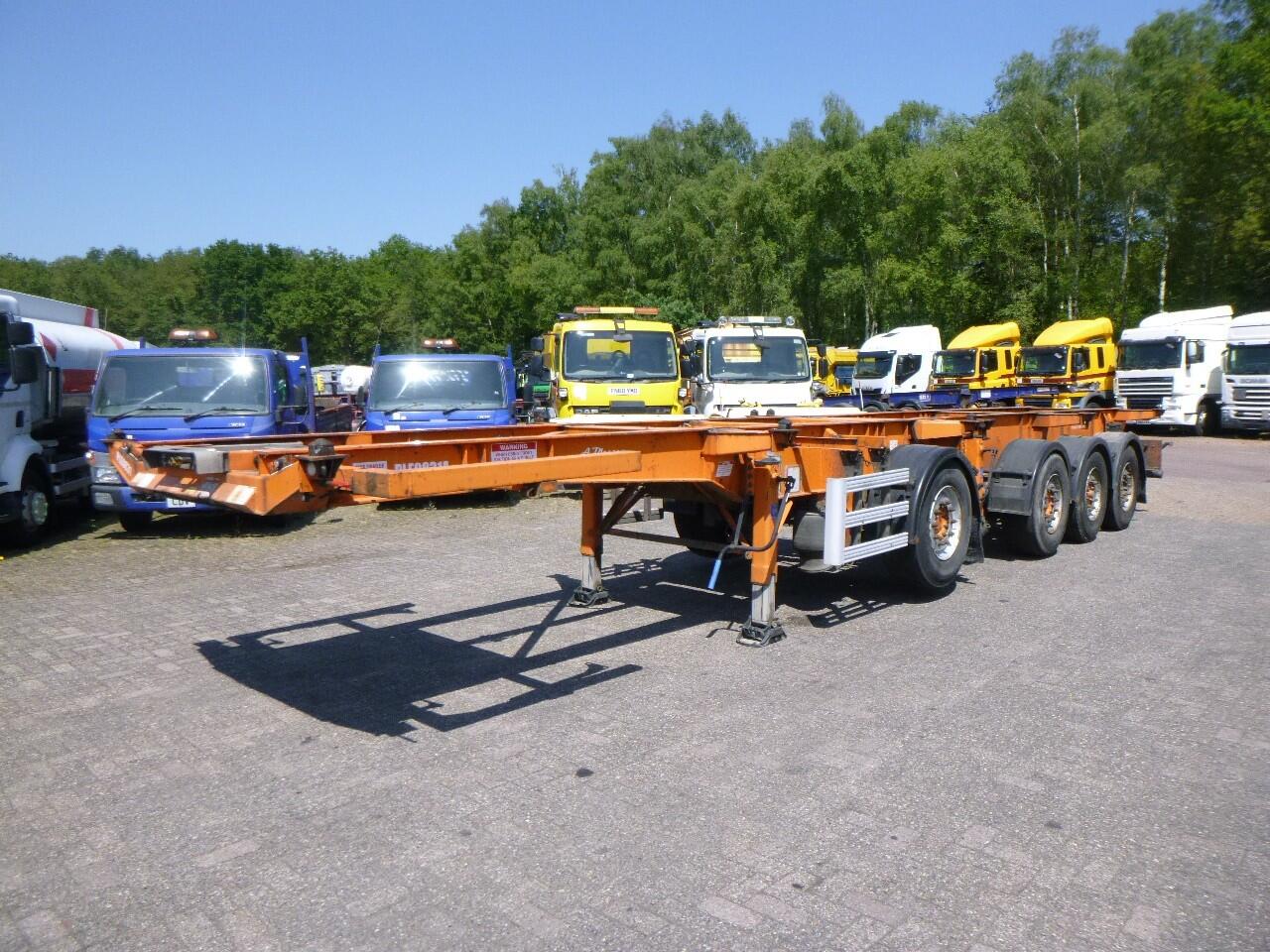 Dennison 4-axle container combi trailer (3 + 1 axles) 20-30-40-45 ft | Oplegger | Containertransport