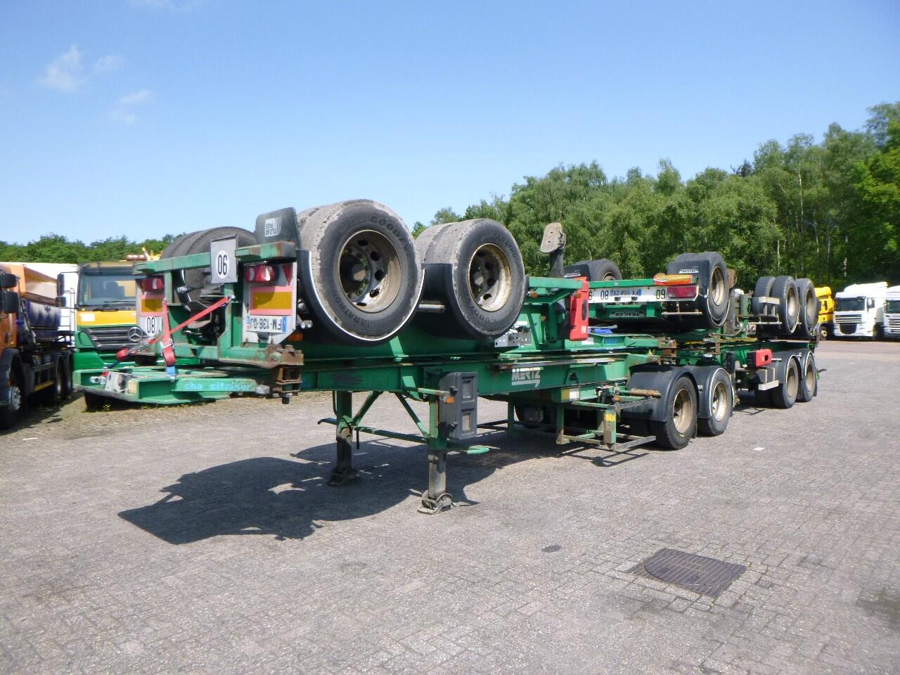 Asca Stack 4 x container trailer + dolly 20-30-40-45 ft | Oplegger | Containertransport