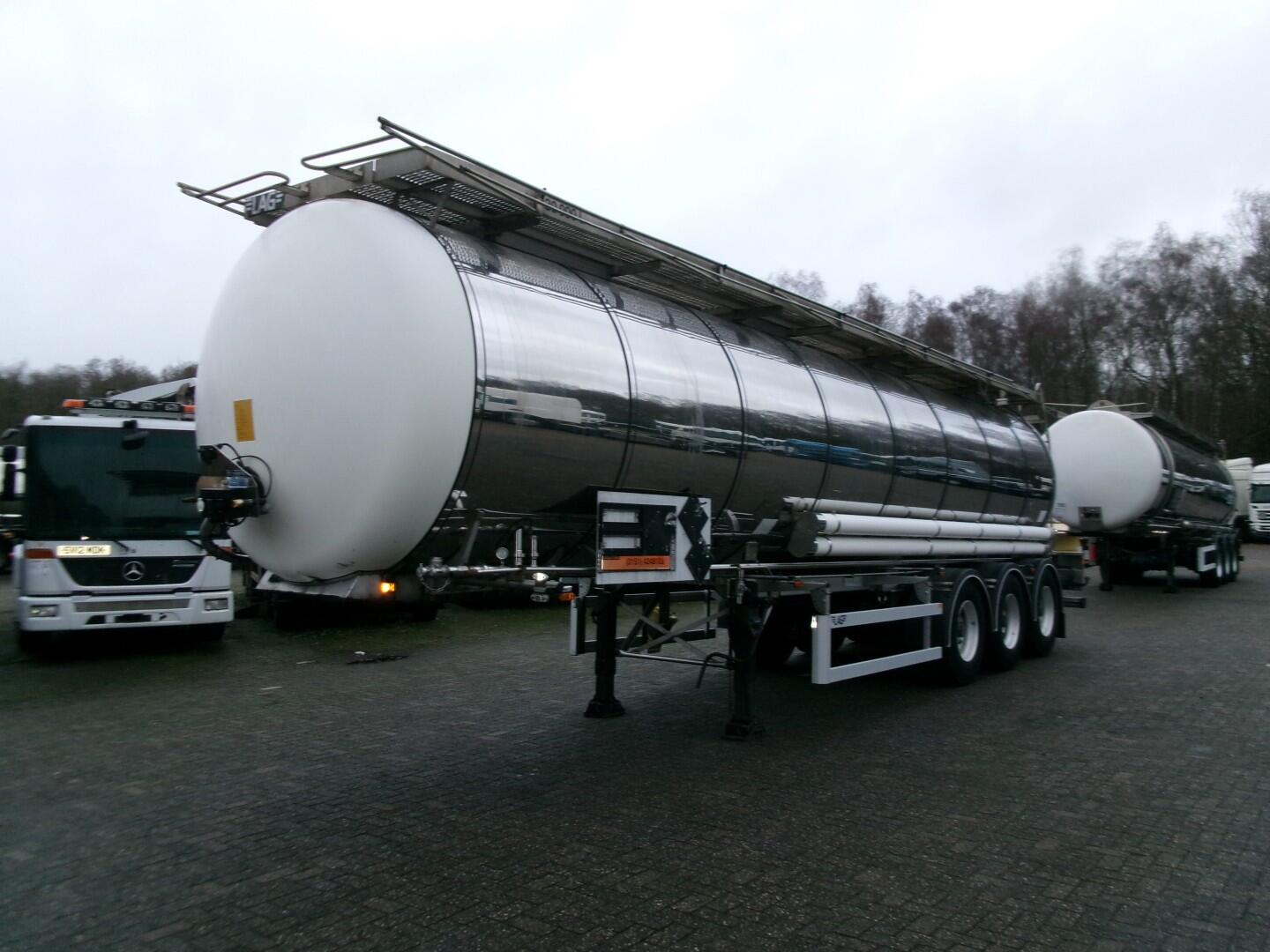 L.A.G. Chemical tank inox L4BH 30 m3 / 1 comp + pump | Tankoplegger | Tankoplegger Chemicaliën