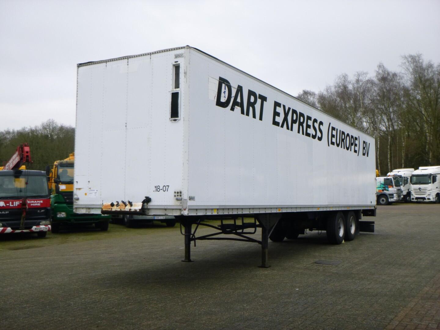 Talson 2-axle closed box trailer 89 m3 | Oplegger | Gesloten bak