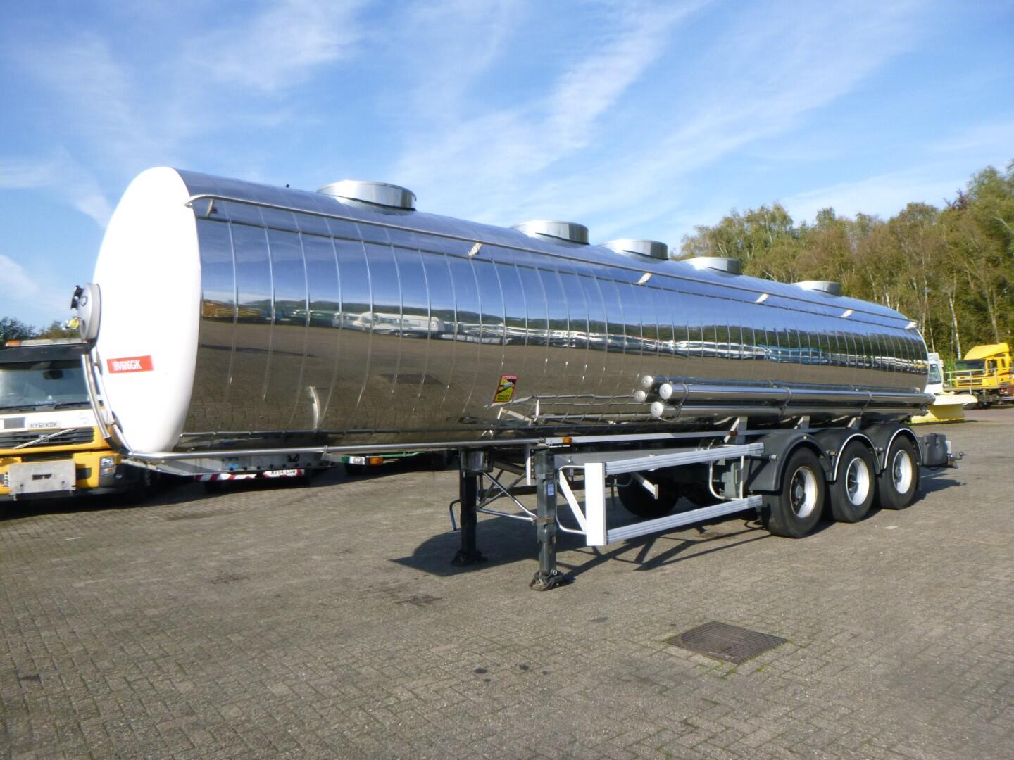 Maisonneuve Food tank inox 30.9 m3 / 5 comp | Tankoplegger | Tankoplegger Levensmiddelen