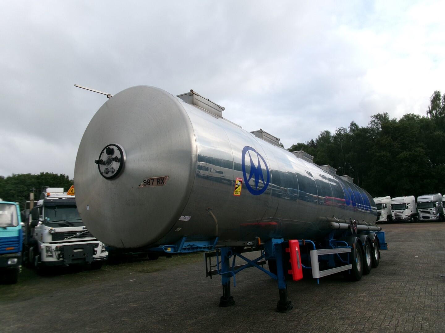Magyar Chemical tank inox 32.5m3 / 1 comp | Tankoplegger | Tankoplegger Chemicaliën