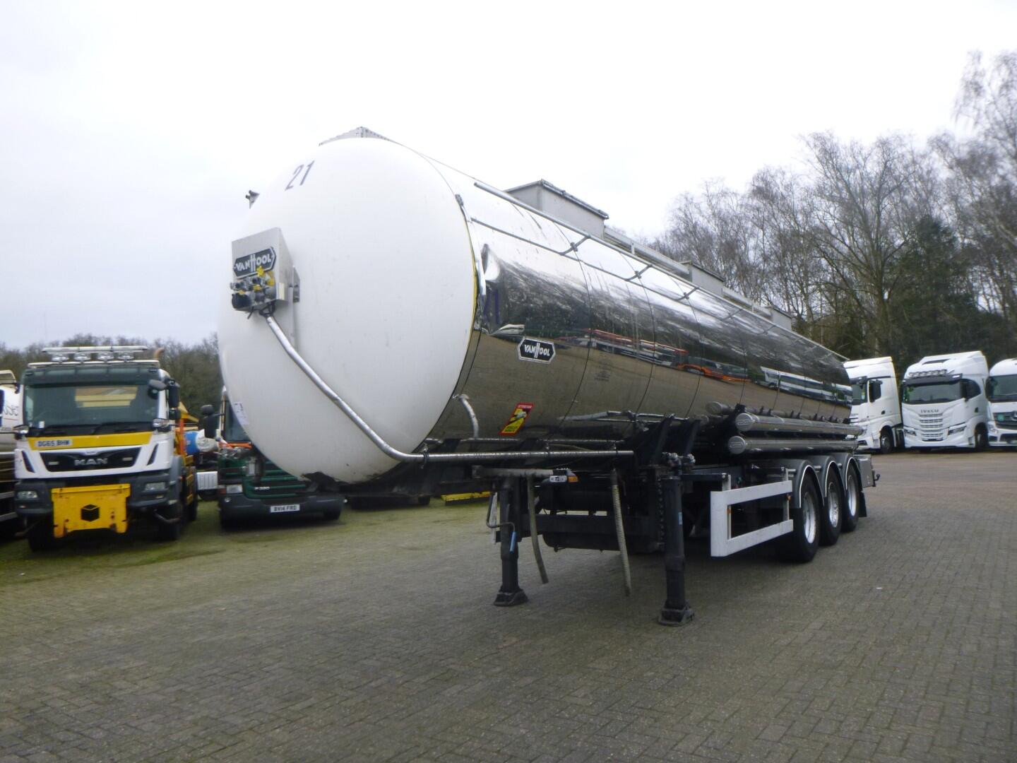 Van Hool Chemical tank inox 30 m3 / 3 comp | Tankoplegger | Tankoplegger Chemicaliën