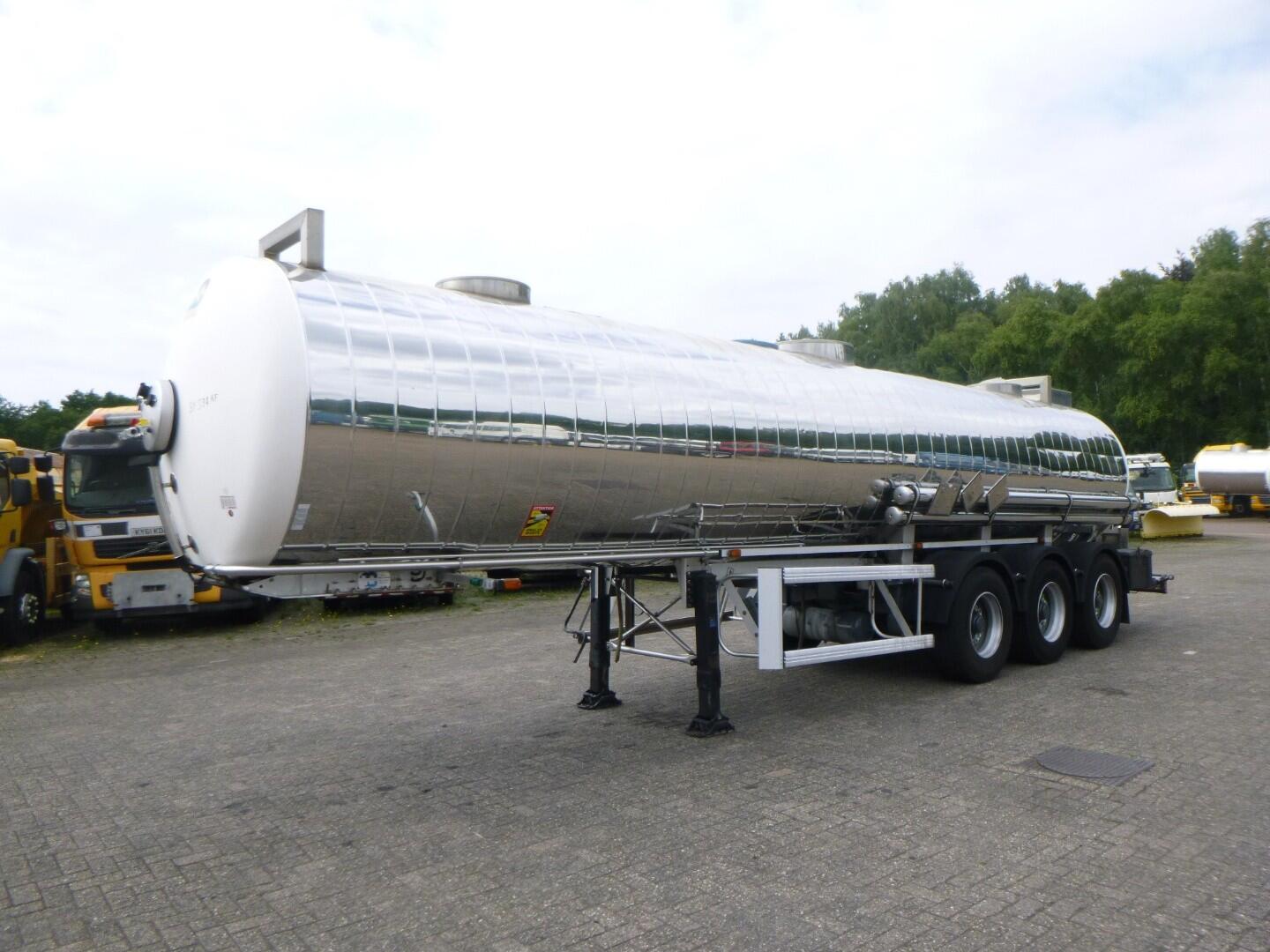 Maisonneuve citerne inox 22.4m3 / 1 comp | Tankoplegger | Tankoplegger Chemicaliën