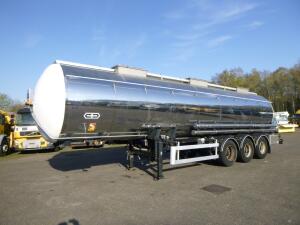 Van Hool Chemical tank inox L4BH 30 m3 / 3 comp