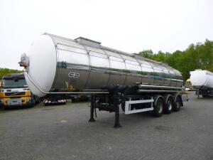 Van Hool Chemical tank inox L4BH 30 m3 / 3 comp