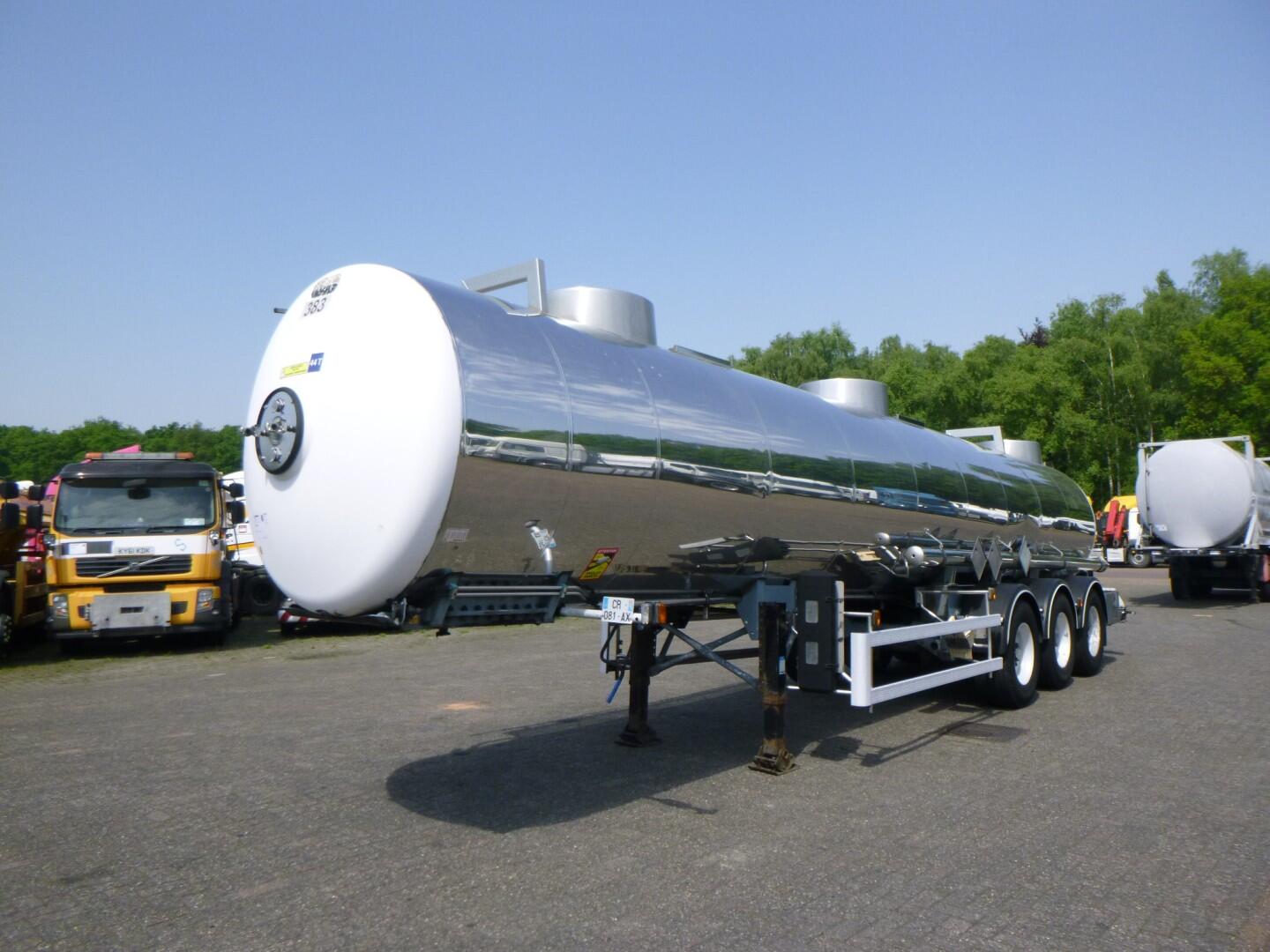 Magyar Chemical tank inox L4BH 22.2 m3 / 1 comp | Tankoplegger | Tankoplegger Chemicaliën