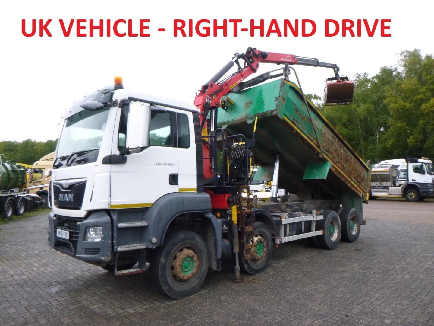 M.A.N. TGS 35.400 8X4 RHD tipper + Palfinger Epsilon M125L | Vrachtwagen | Kraanwagen