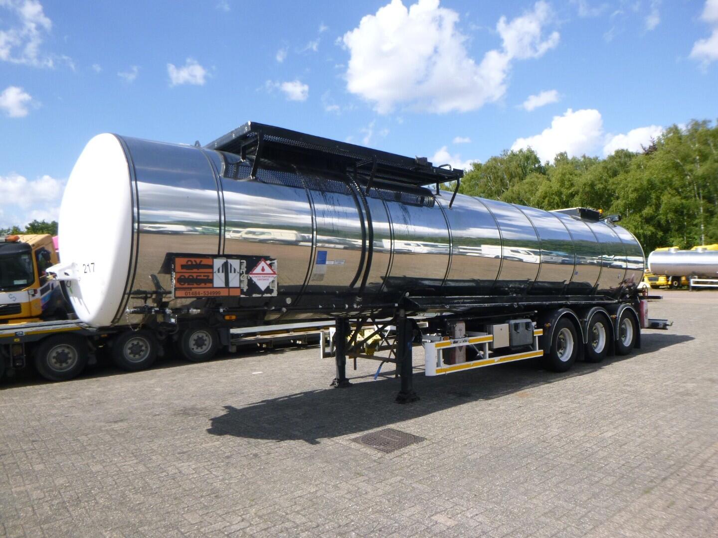 Kassbohrer Bitumen tank inox 33 m3 / 1 comp | Tankoplegger | Tankoplegger Bitumen