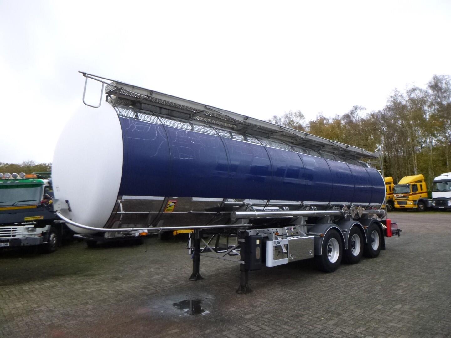 Burg Chemical tank inox L4BH 30 m3 / 1 comp | Tankoplegger | Tankoplegger Chemicaliën