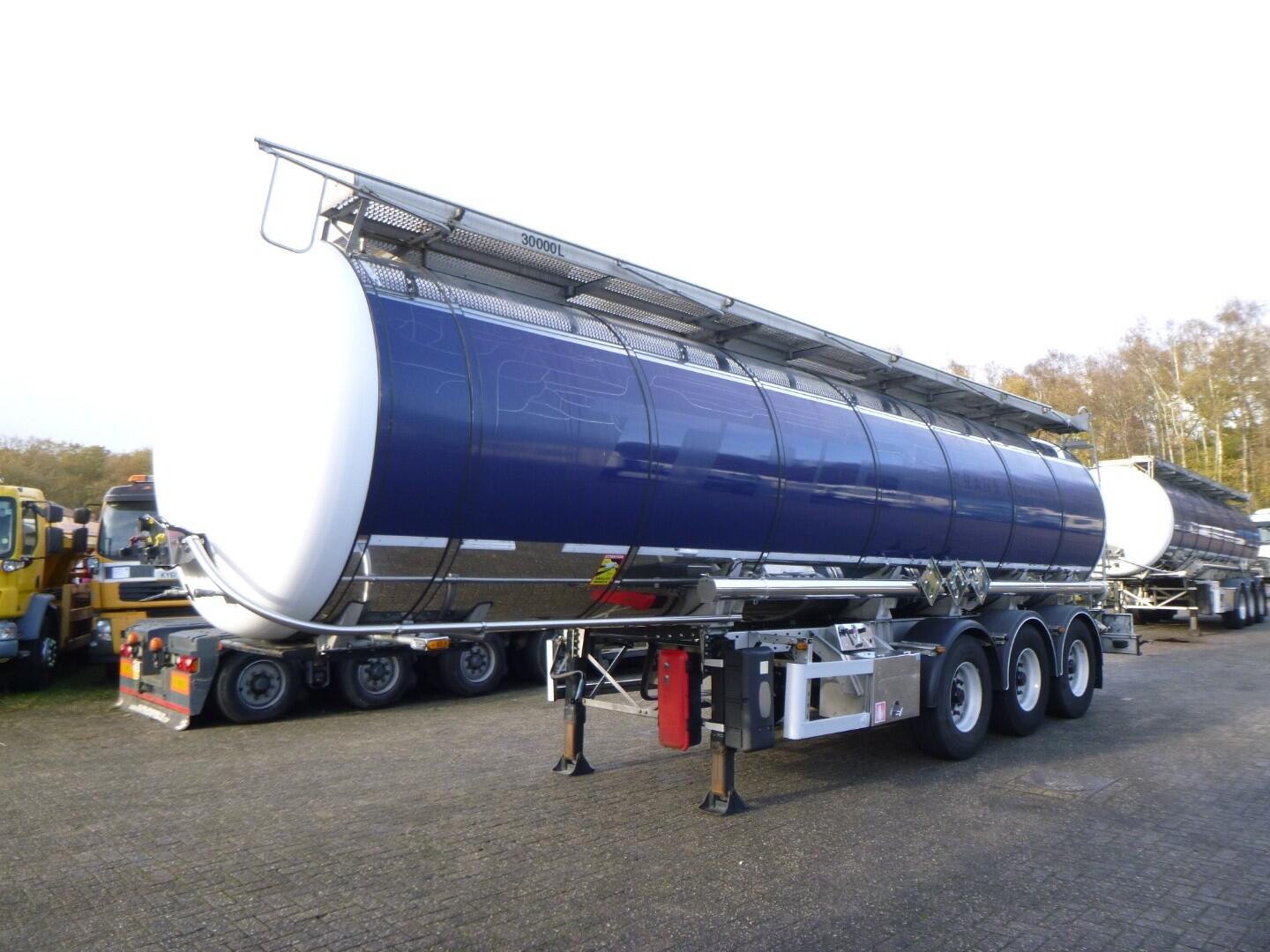 Burg Chemical tank inox L4BH 30 m3 / 1 comp | Tankoplegger | Tankoplegger Chemicaliën