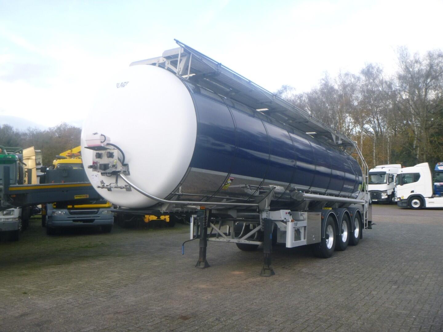 L.A.G. Food tank inox 32m3 / 3 comp + pump + steam heating + webasto | Tankoplegger | Tankoplegger Levensmiddelen