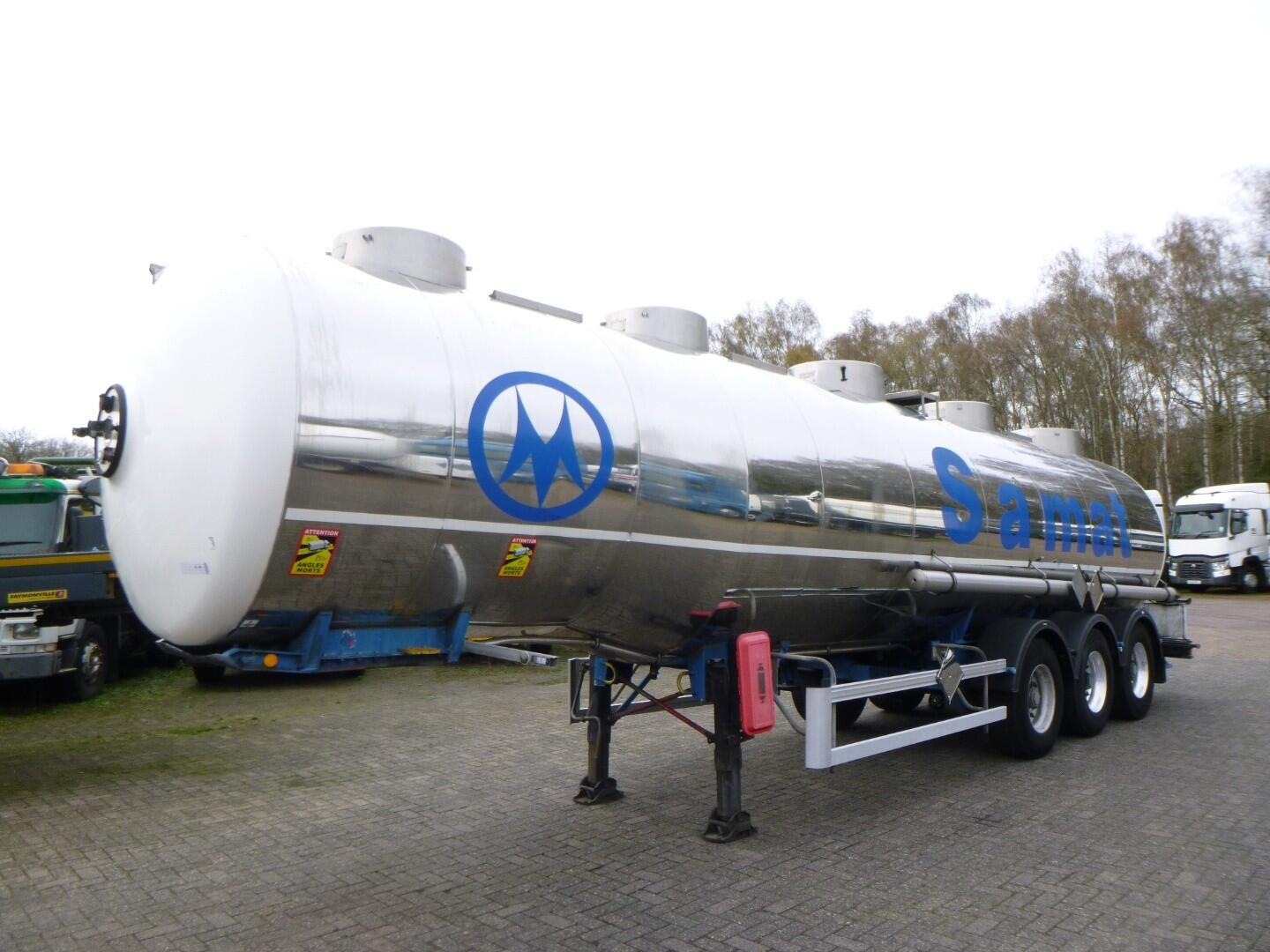 Magyar Chemical tank inox L4BH 32.9 m3 / 1 comp | Tankoplegger | Tankoplegger Chemicaliën