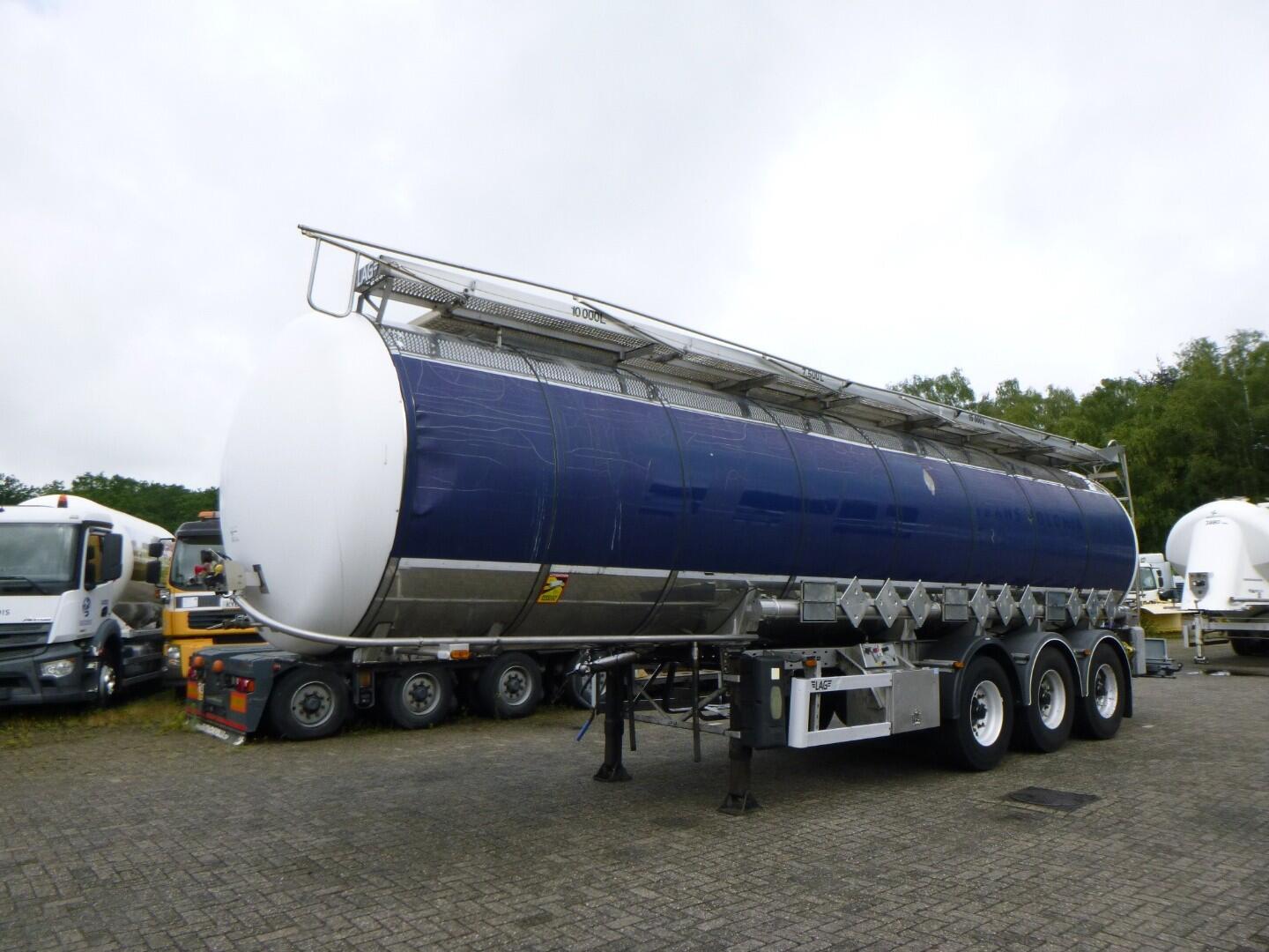 L.A.G. Chemical tank inox L4BH 32.5 m3 / 3 comp | Tankoplegger | Tankoplegger Chemicaliën