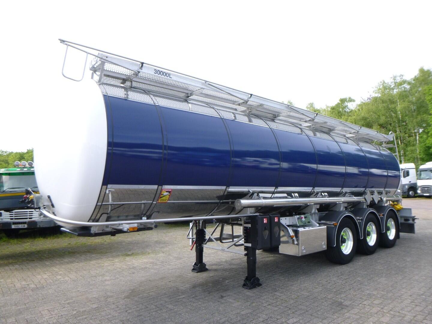 Burg Chemical tank inox L4BH 30 m3 / 1 comp | Tankoplegger | Tankoplegger Chemicaliën