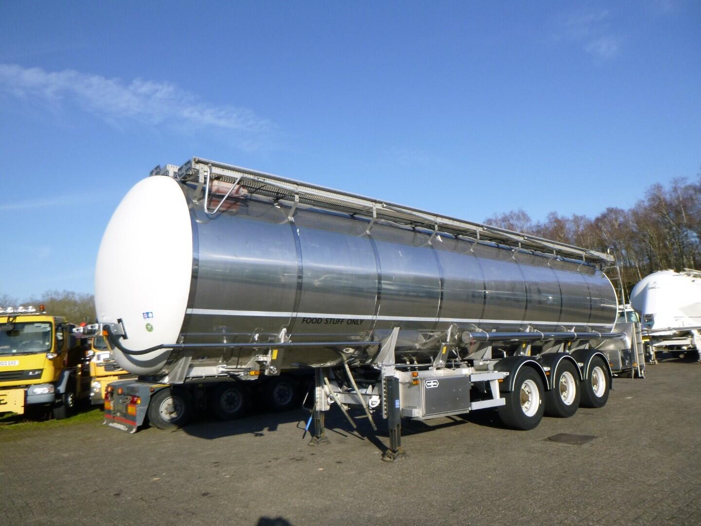 Van Hool Food tank inox 36 m3 / 4 comp + pump | Tankoplegger | Tankoplegger Levensmiddelen