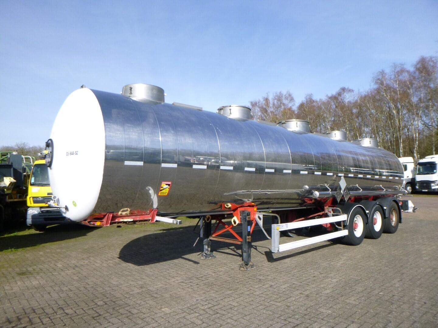 Magyar Chemical tank inox 32.5 m3 / 1 comp | Tankoplegger | Tankoplegger Chemicaliën