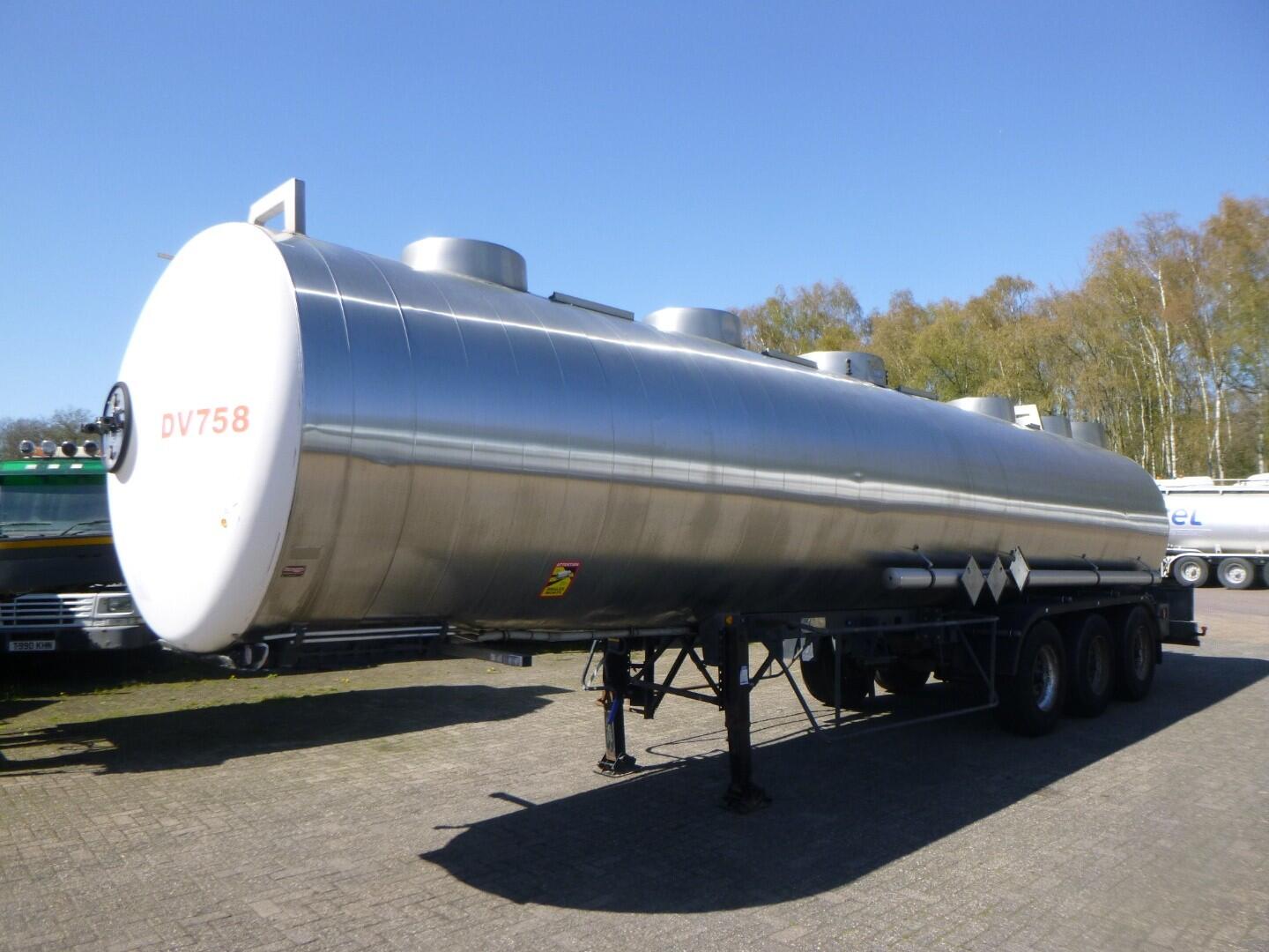 Magyar Chemical tank inox L4BH 32.5 m3 / 1 comp | Tankoplegger | Tankoplegger Chemicaliën