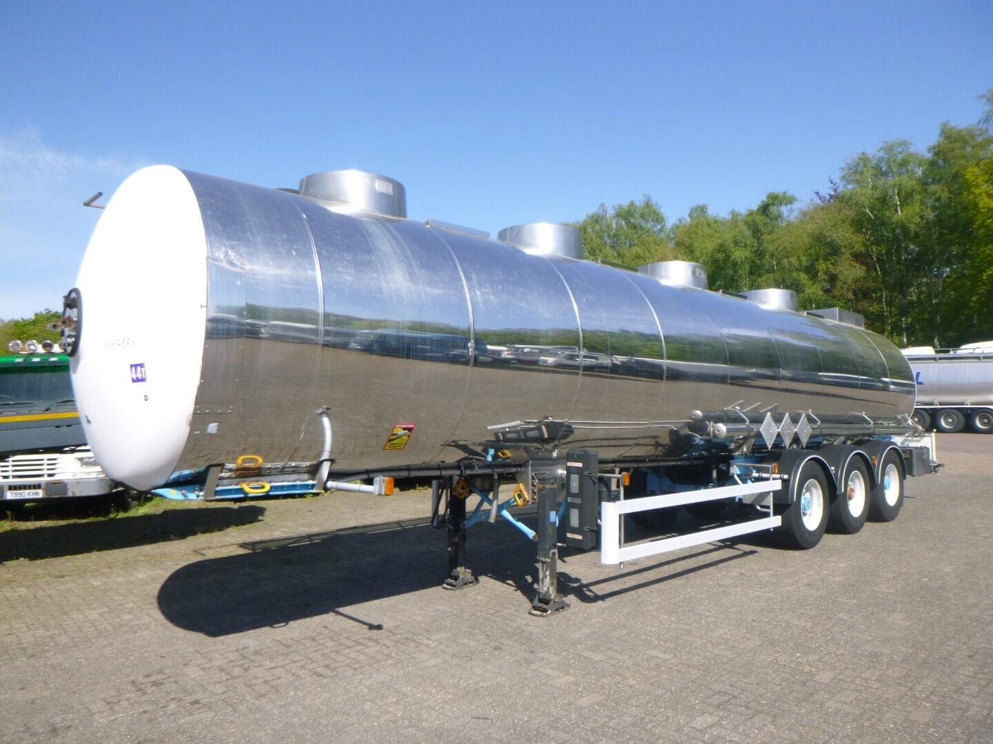 Magyar Chemical tank inox L4BH 33.3 m3 / 1 comp | Tankoplegger | Tankoplegger Chemicaliën