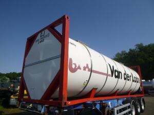 Holvrieka Food tank container inox 30.7 m3 / 1 comp / 30 ft