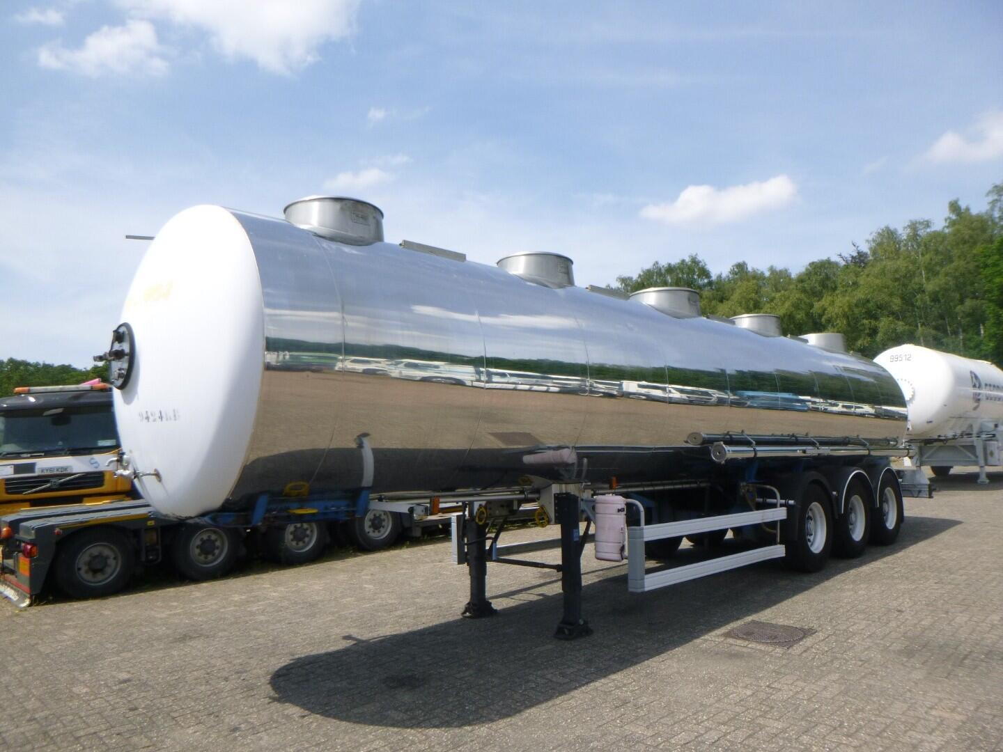 Magyar Chemical tank inox L4BH 32.5 m3 / 1 comp | Tankoplegger | Tankoplegger Chemicaliën