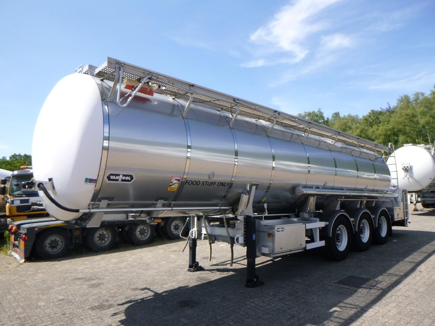 Van Hool Food tank inox 28.5 m3 / 3 comp | Tankoplegger | Tankoplegger Levensmiddelen
