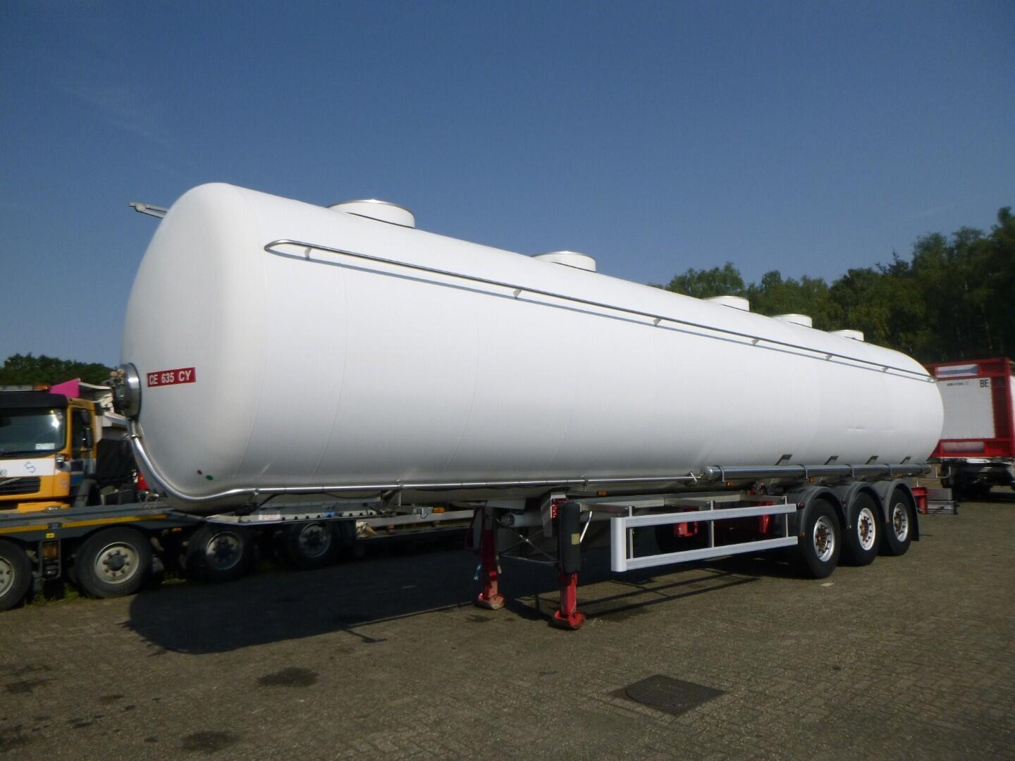 Maisonneuve Food tank inox 58 m3 / 4 comp + compressor | Oplegger | Tankoplegger Levensmiddelen