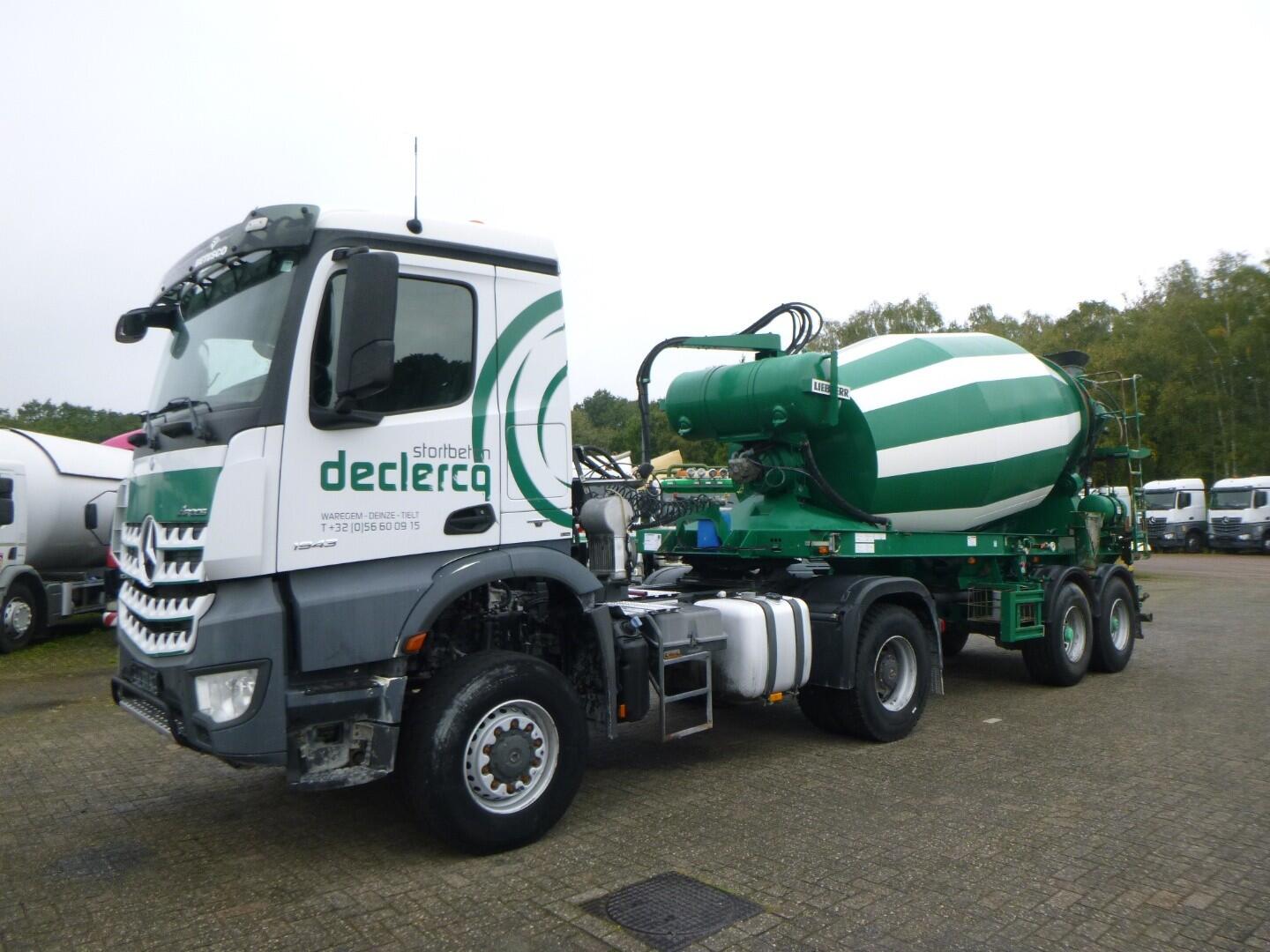Mercedes Arocs 1943 4x4 Euro 6 + Liebherr mixer trailer 10 m3 | Oplegger | Mixer